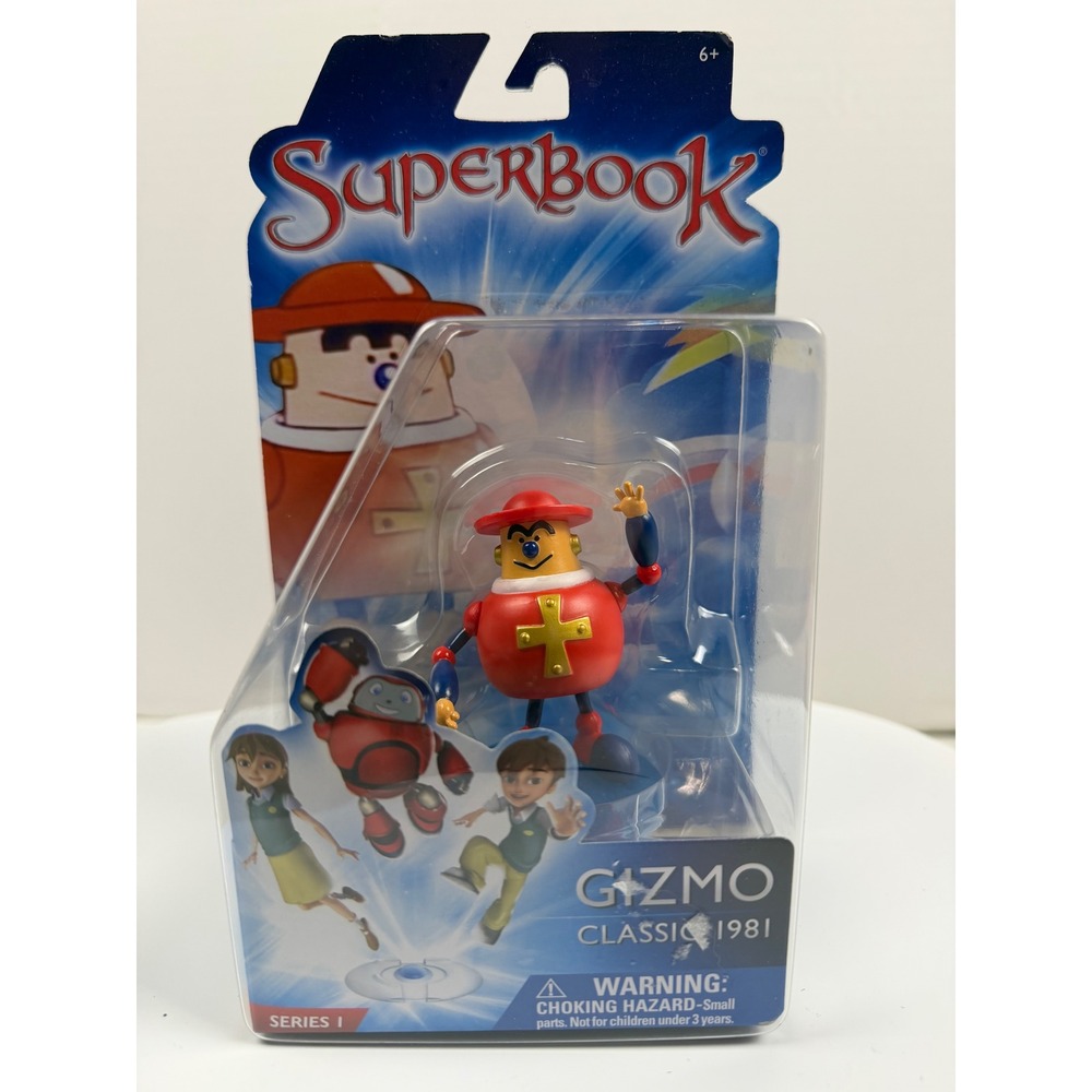 Superbook Gizmo Classic 1981 Action Figure Series 1 CBN Red Robot New